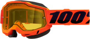 100% Accuri 2 Snow Goggles Orange, Hi-vis 