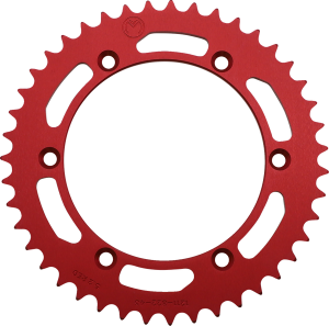 MOOSE RACING Rear Aluminum Sprocket Red 