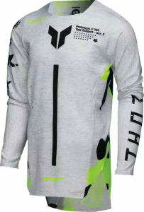 THOR Youth Sportmode Riot Jersey White, Gray 