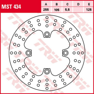 Disc frana spate TRW TRIUMPH TIGER / XC 800 '11 -'14/BONNEWILLE / SCRAMBLER / THRUXTON 865 '04 -'16/ BONNEVILLE 900 T100 '16 -/SPRINT 955/1050 '99 -10/TIGER 1050 '07 - '13