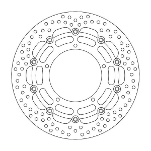 Halo Series Floating Rotor Black, Stainless Steel