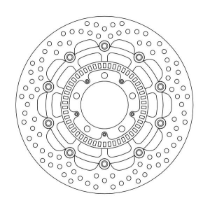 Halo Series Floating Rotor Black, Stainless Steel