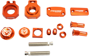 MOOSE RACING Bling Pack Kit Orange, Anodized 