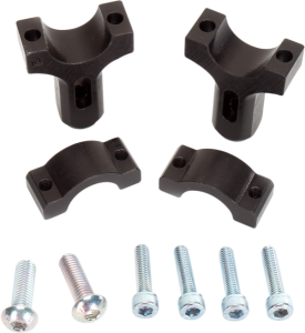 MOOSE RACING 1-1-8'' Mount Clamps For Aluminum Handguards Black 