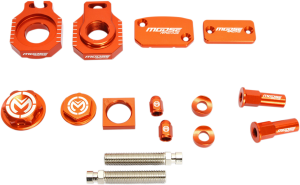 MOOSE RACING Bling Pack Kit Orange, Anodized 