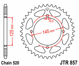 JT SPROCKETS Induction Hardened Black Zinc Finish Rear Sprocket Black, Zinc 