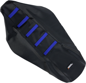 MOOSE RACING Seat Cover Ribbed Yam Blu Black 