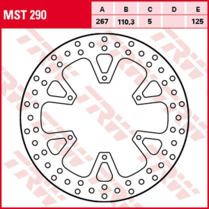 Disc frana spate TRW KTM 1050 ADV '15 -'16/ 1090 ADV / R '17 -'19/ 1190 ADV / R '13 -'16/ 1290 SUPER ADVENTURE / R / S / T '17 -