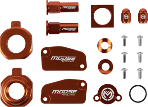 MOOSE RACING Bling Pack Kit Orange, Anodized 