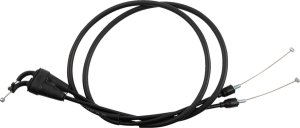 MOOSE RACING Black Vinyl Throttle Cable Black 