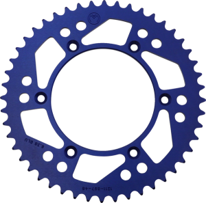 MOOSE RACING Rear Aluminum Sprocket Blue 