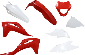 Full Body Replacement Plastic Kit Red, White