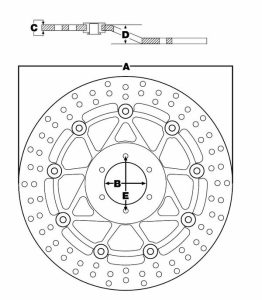 Round Fixed Brake Rotor 250-299mm