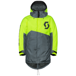 Scott Coat Warm-Up grey/neon yellow 2XS/XS