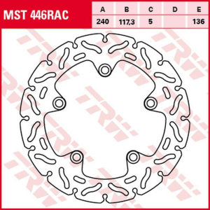 Disc frana spate TRW HONDA CTX 700 '14 -'17/ NC 700D / S / X / XA '12 -'14/NC 750D / J / S / X '14 -