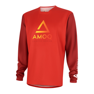 AMOQ Ascent Comp Jersey Red-Dk Red XS