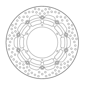 Halo Series Floating Rotor Black, Stainless Steel