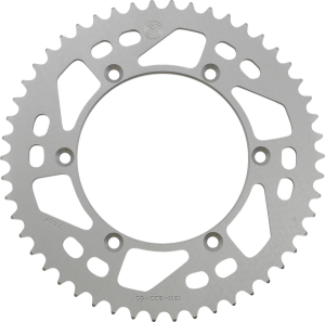 MOOSE RACING Rear Aluminum Sprocket Silver 