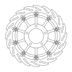 Flame Series Rotor Race Black, Steel