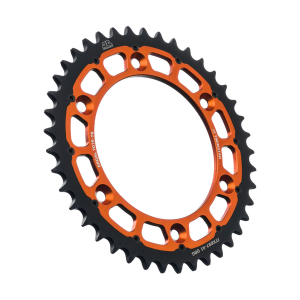 JT SPROCKETS Twinstar Steel-aluminum Hybrid Sprocket Black, Orange 