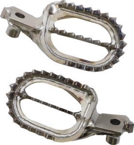 MOOSE RACING Titanium Footpegs Silver 