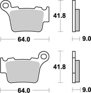 Placute frana spate KTM Moto-Master Nitro