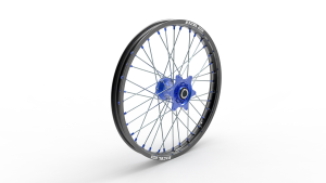 Elite Mx-en Wheel, A60, Silver Spokes Blue Hub 