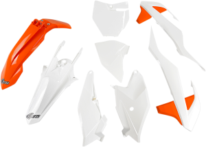 Full Body Replacement Plastic Kit Orange, White