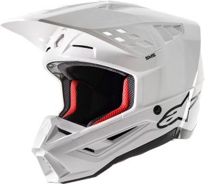 Casca Alpinestars Supertech M5 Solid White Glossy