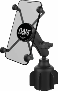 RAM MOUNTS X-gripPhone Mount With Stubby Cup Holder Base Black 