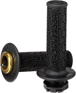 MOOSE RACING 36 Series Clamp-on Grips Black, Gold 