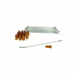 KITE Spoke And Nipple Replacement Kit Orange, Silver 