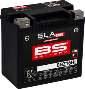 Sla Max Factory- Activated Agm Maintenance-free Battery Black 