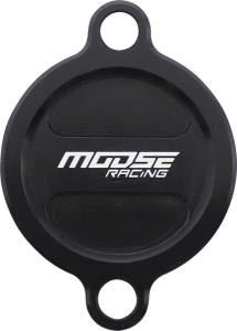 MOOSE RACING Machined Oil Filter Cover Black 