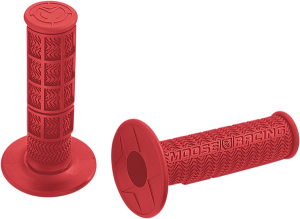 MOOSE RACING Flange Style Stealth Mx Grips Red 