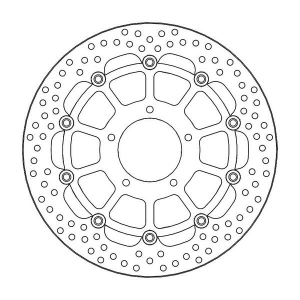 Halo Series Floating Rotor Black, Stainless Steel