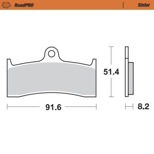 Roadpro Sinder Brake Pad Front