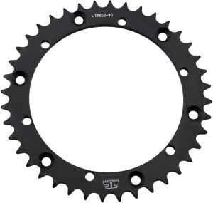 JT SPROCKETS Steel Rear Sprocket Black, Zinc 