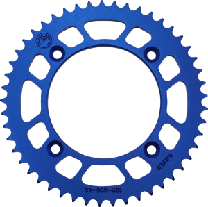 MOOSE RACING Rear Aluminum Sprocket Blue 