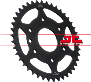 JT SPROCKETS Steel Rear Sprocket Black, Zinc Plated 