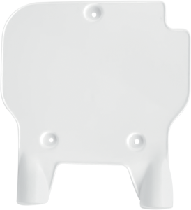 Frt #plate Kx80 91-97 Wht White