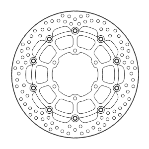 Halo Series Floating Racing Rotor Stainless Steel