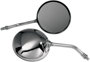 Round Honda Cb Style Universal Mirror Silver