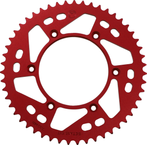 MOOSE RACING Rear Aluminum Sprocket Red 