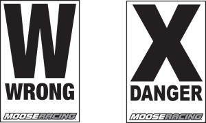 MOOSE RACING Course Arrows Black, White 