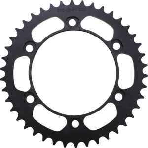 MOOSE RACING Steel Rear Sprocket Black, Zinc Plated 