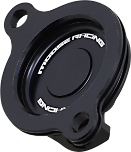 MOOSE RACING Machined Oil Filter Cover Black 