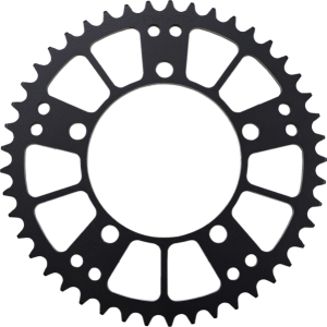 MOOSE RACING Steel Rear Sprocket Black, Zinc Plated 