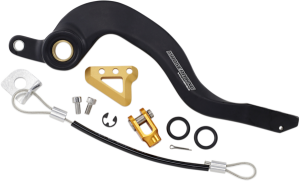 MOOSE RACING Brake Pedal Black, Gold 